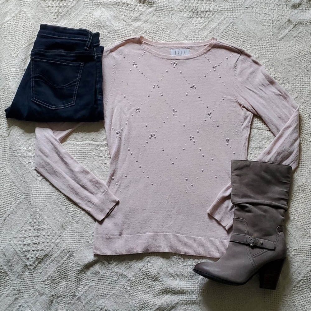 Pearl accented sweater